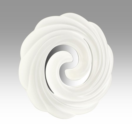 The lamp is wall-flowing Sonex. AGAP, 48W, LED, 70x380x380 mm, white, silver color-5
