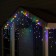 Garland "fringe" 3 x 0.6 m, IP44, transparent thread, 114 LED, glow of multi, 8 modes, solar battery