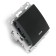 1-clavic switch with an indicator (mechanism), Stekker series Erna, PSW10-9101-03, black