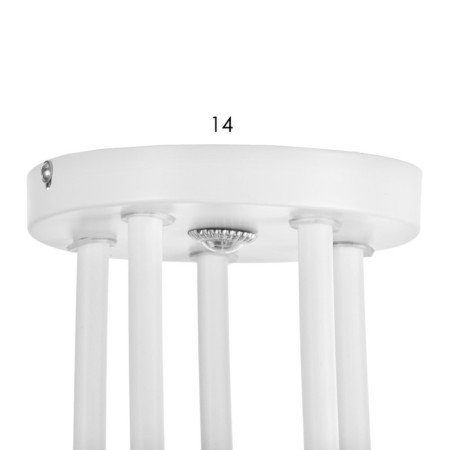 Vanessa chandelier 5x60W E27 white 45x45x27cm-6