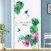 Sticker Plastic Interior Color "Hummingbirds and Palm leaves" 60x90 cm