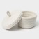 Basket for storage ladled handmade LadOM "Bell", 16 × 16 × 12 cm, beige color