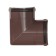 Groove angle 90 ° PVC D125 Brown