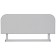 Side border prefix for the growing transformer desktop Polini Kids City D2, size 55x20 cm, color gray color