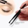 Pinzet begged, narrow, 8.5 cm, black color