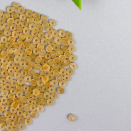 Glass glass 8/0 "matte translucent. Lenon" 10 g