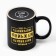 Ceramic mug "Real man", 300 ml, black color