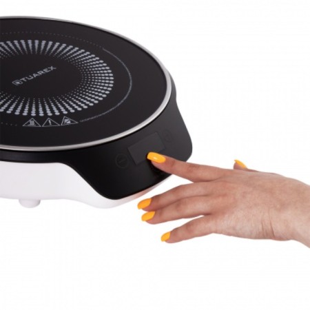 Induction Tuarex TK-2726, 2000 watts, 1 burner, black and white-2
