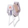 Carrycot bed bed, light gray color