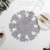 Napkin New Year's decorative shade "Bells", gray color, D 30 cm, felt