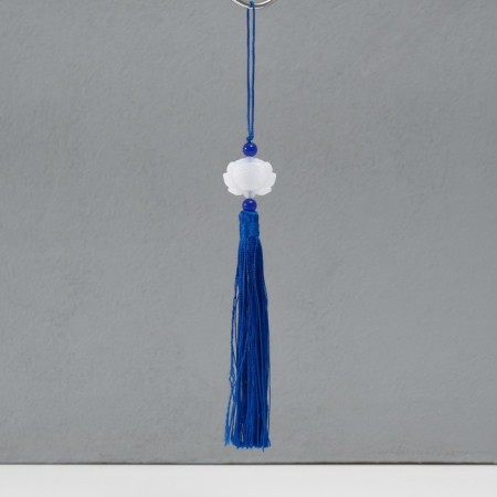 Textile suspension, plastic "Brush. Lotus" blue 1.2x2.7x14.5 cm
