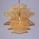 Ceiling light from rattan "Reflection" 1x120W, E27, 52x52x50 cm