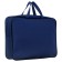 Folder with A4 handles, 360 x 270 x 80 mm, textile, inner pocket, blue 1sh48