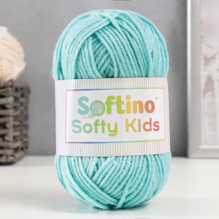 Yarn 100% acrylic "Softy Kids" 90m ± 5m 50 g Color 16 bright blue