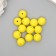 Busina silicone "Round" yellow marshmallow d = 1.2 cm
