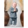 Samurai clothing set, height 74, sea color