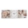 Carty clock is wall-mounted, modular "coffee", silent, 35 x 110 cm, triptych