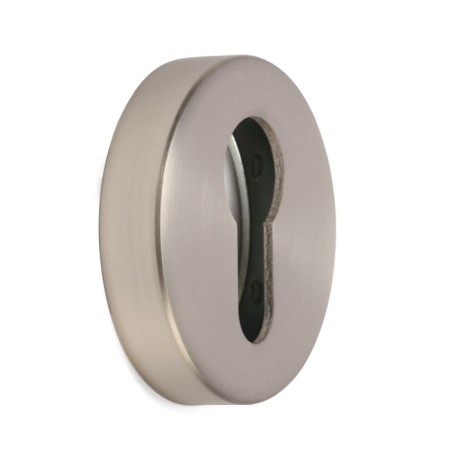 Lockland cylinder overlay, round, satin nickel color, kit.-1
