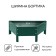 The flowerbed is galvanized "trapezoid", d = 60 cm, h = 15 cm, green Greengo