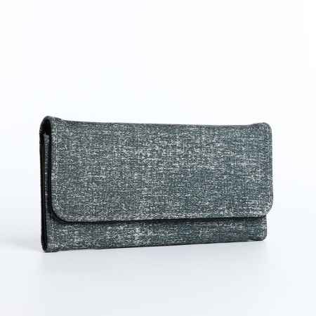 Women's wallet on magnet, gray color