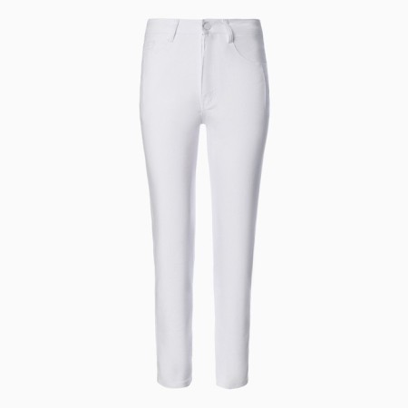 Women's jeans shortened, white color, size 42-44 (26)-4