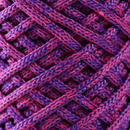 Knitting cord 35% cotton, 65% polypropylene 3 mm 85m/160 ± 10 g (fuchsia/purple)-2