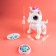 Robot Unicorn "Peter" Woow Toys, programmable, on the control panel, interactive: sound, light, dancing, on the battery, pink