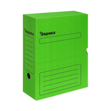 Archive box with A4 Calligrata valve, 100 mm, microgofrotcard, up to 900 sheets, green-1