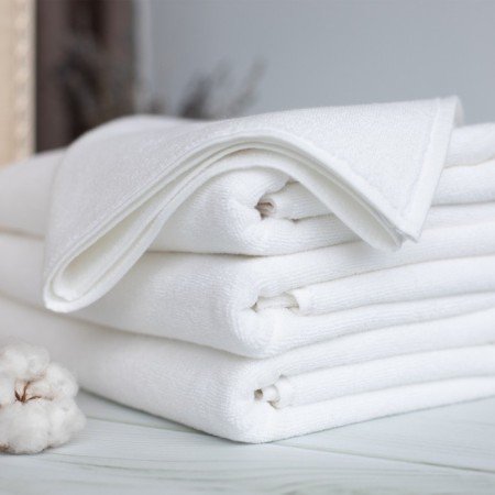 Towel article from, 450 g, size 70x140 cm, white color-2