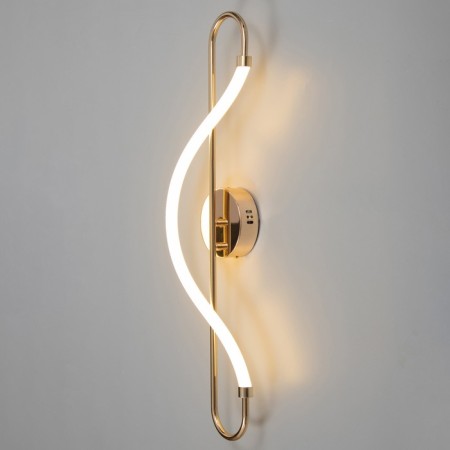 Lamp "bend" LED 16W 3000k gold 26x11x82 cm-1