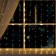 Garland "Curtain" 1 × 1 m Rosa, IP20, silver thread, 100 LED, warm white glow, 12 V