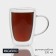 Glass mug with double walls "Duo", 330 ml, 12 × 8.5 × 11.5 cm