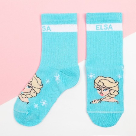 Set of socks "Cold heart", 2 pairs, pink/blue color, 14-16 cm-2