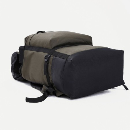 Tourist backpack, 40 l, department on screed with a lace, 3 outer pockets, huntsman, khaki color-2