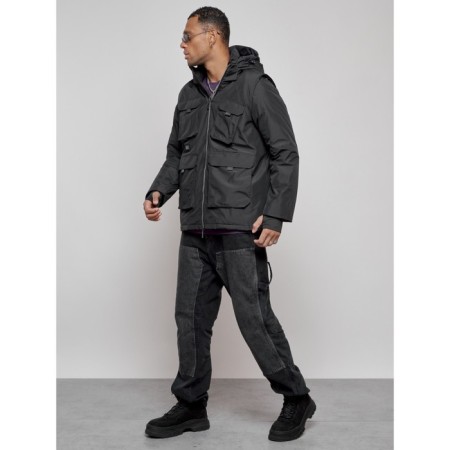 Luy jacket transformer male winter, size 48, black color-24