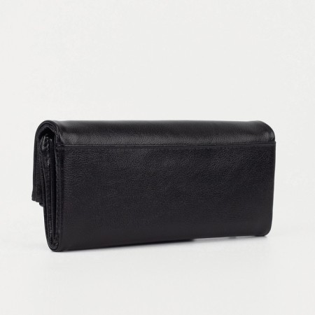 Women's wallet with lightning, black color-1