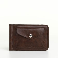 Build clip, 11*1*8 cm, 1 d/cards, d/coins, Magnet, brown