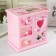 Musical box "Pink cabinet with surprises" 18x18x12 cm