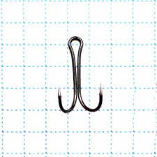 The hook KOI Short Double Hook, size 8 Int, BN color, double, 10 pcs.