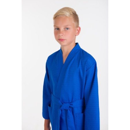 Waffle children "kimono", size 30, color cornflower-2