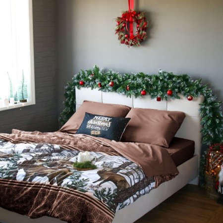 Bed linen Ethel 2 joint venture “Deer” 175*215 cm, 200*220 cm, 70*70 cm - 2 pcs-4