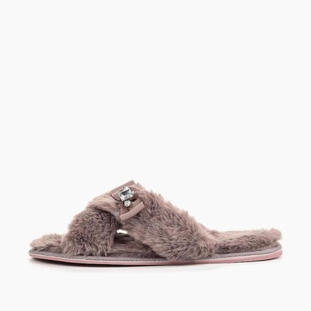 Slippers # 7 women, size 35.5, purple color-5