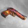 Wooden souvenir "Pistol-Razinokota" multi-colored