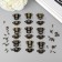 Castle metal for bronze casket + nails. set 10 pcs 2.9x3 cm