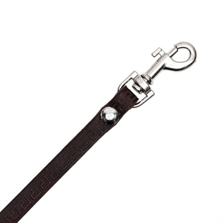 Leather embossed single -layer, 1.4 m x 0.8 cm, brown-3