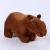 Soft toy "Capybara", 20 cm, dark brown color