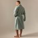 Wafel dressing gown male SL Home: Basic "Azzura", size L, 100% cotton, 300 g/m2