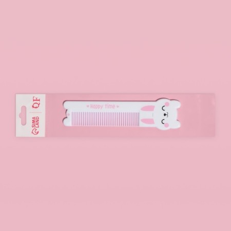 Расчёска фигурная «Зайка», 14,7 × 3,8 см-3