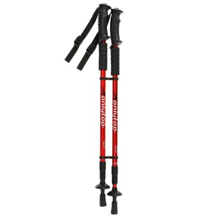 Sticks for Scandinavian walking online, telescopic, 3 sections, up to 135 cm, 2 pcs., Mix color-5