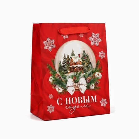 Laminated horizontal package "New Year's ball", MS 18 x 23 x 10 cm, New Year-1